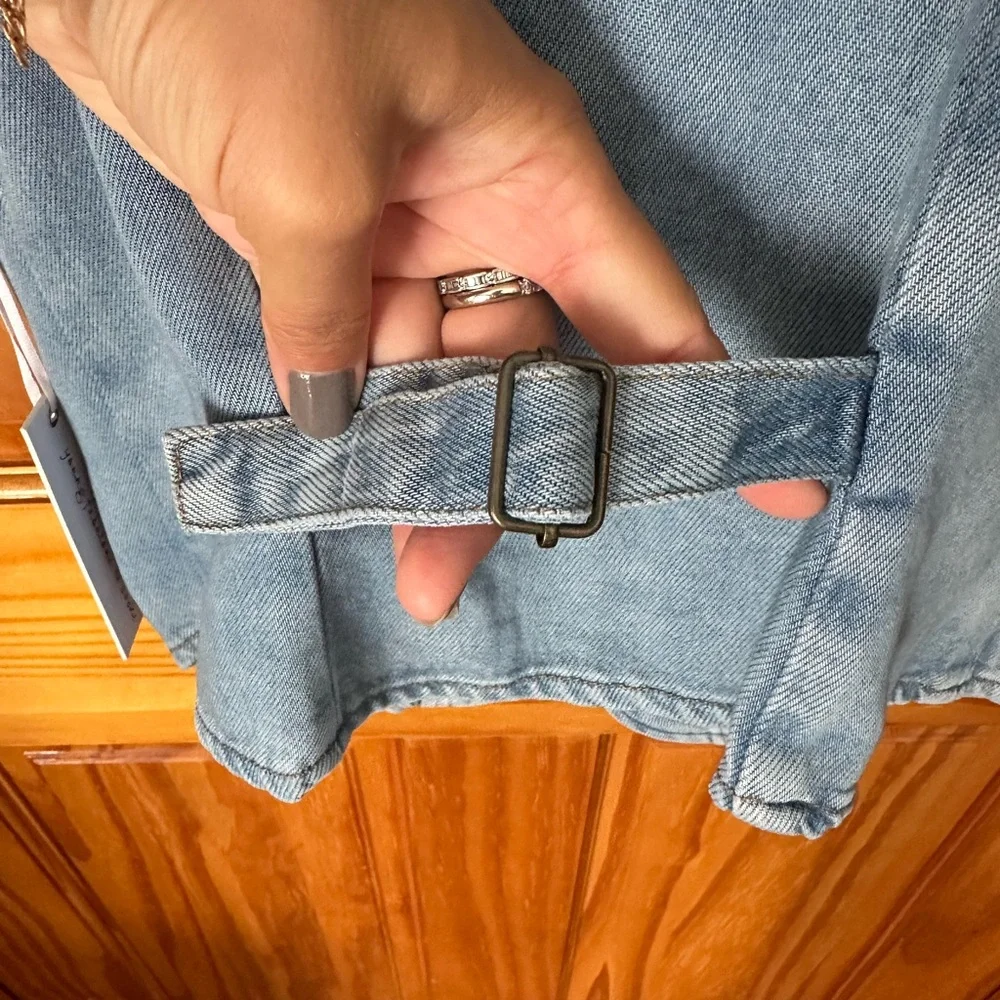 NWT young, fabulous & broke Button-Up Denim Vest - Picture 9 of 11